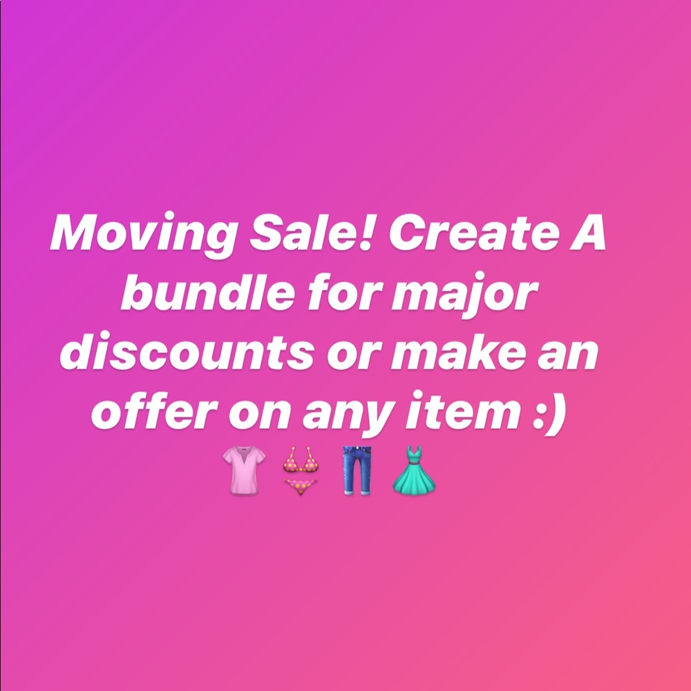 Moving Sale Everything must go!